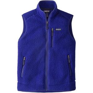 Patagonia Retro Pile Fleece Vest in Cobalt size Medium
